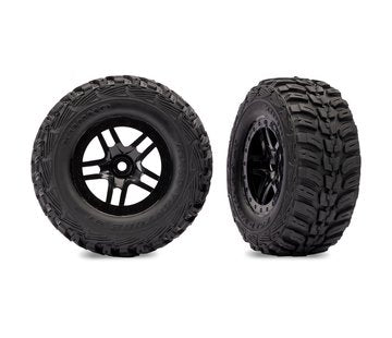 Tires & Wheels Kumho/S-Spoke Black 4WD/2WD Rear (2)