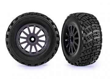 Traxxas 7473-GRAY Tires & Wheels BFGoodrich/Gray Rally 1/10 TSM (2)