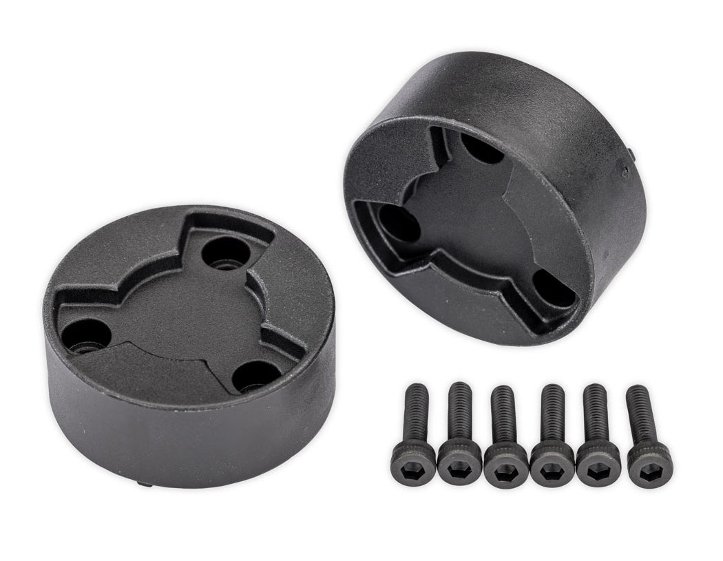 Wheel Center Caps Black (2) with Screws X-Truck