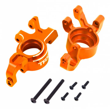 Traxxas 7836-ORNG Steering Blocks L&R (Pair) Alu Orange X-Maxx, XRT