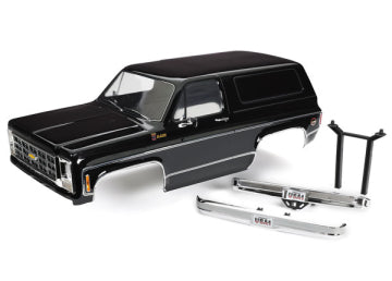 Traxxas 8126-BLK Body Chevy Blazer '79 Svart Complete Clipless