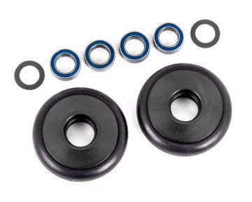 Traxxas 9461T Wheel Set Alu Grey Wheelie Bar Drag Slash