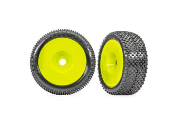 Traxxas 9074-YLW Tires & Wheels Response Pro/ Dish Yellow 3.0" (2)