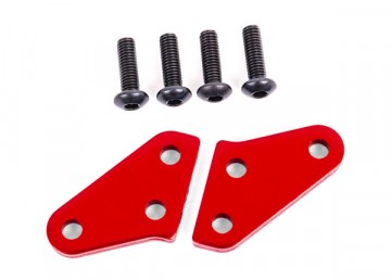 Traxxas 9636R Steering Block Arms Alu Red (for #9635,#9637) (Pair) Sledge