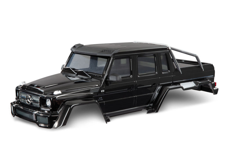 TRAXXAS 9129-BLK Body Mercedes G 63 6x6 Clipless Svart