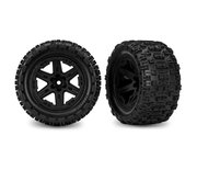 Tires & Wheels Sledgehammer ST/ RXT Black 2.8" 2WD Front TSM (2)