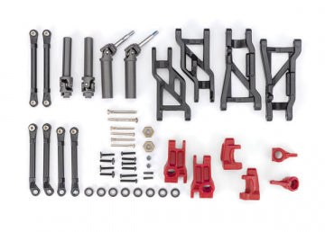 Traxxas 9181-RED Outer Driveline & Suspension EHD Red Upgrade Kit 2WD Raptor, Slash, Slash Mod