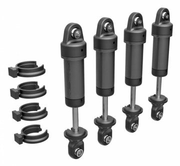 Traxxas 9764-GRAY Shocks Alu Gray Complete (w/o springs) (4) TRX-4M