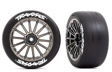 Traxxas 9375R Tires & Wheels 2.0" Touring Slicks Rear (2) 4-Tec 3.0