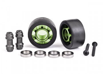 Traxxas 7775G Wheels Alu Gray Wheelie Bar Set Ball Bearings (2) X-Maxx, XRT, Maxx, Sledge