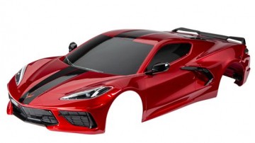 Traxxas 9311R Body Corvette Stingray Red Complete