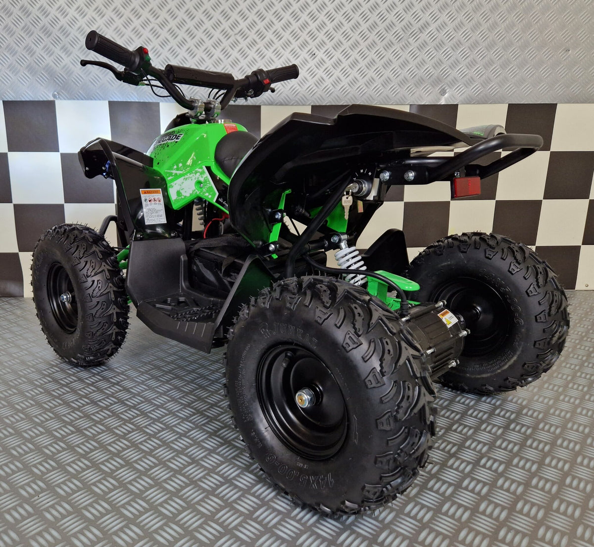 Barnfyrhjuling 48V med brushless motor – grön