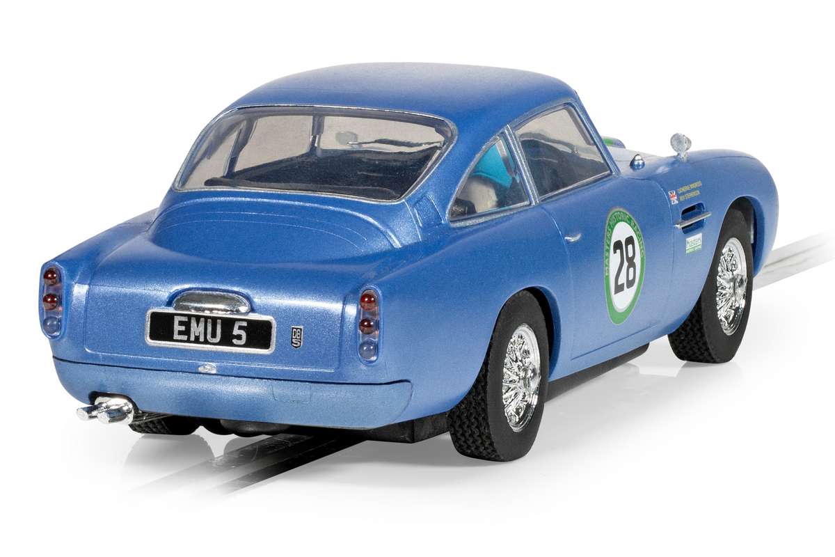 Aston Martin DB5, blue/yellow, Historic GT Racing