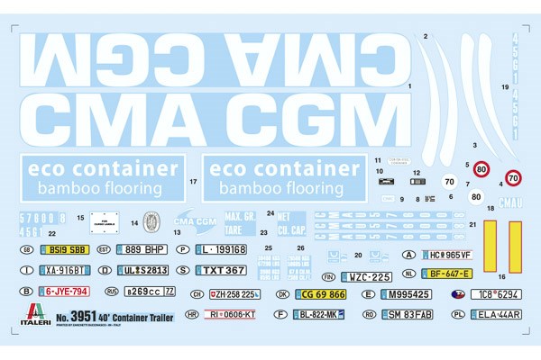 1:24 40\' Container Trailer