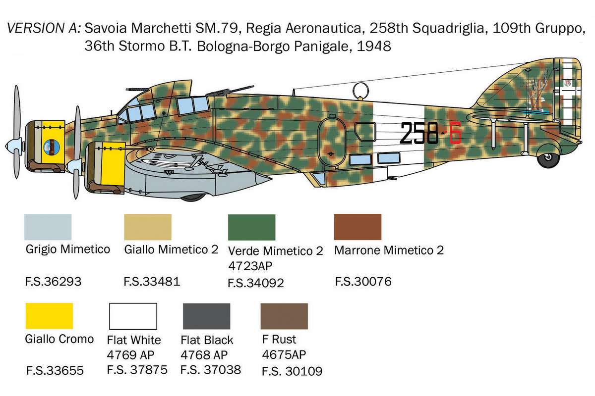 1:72 SM-79 Sparviero Bomber version