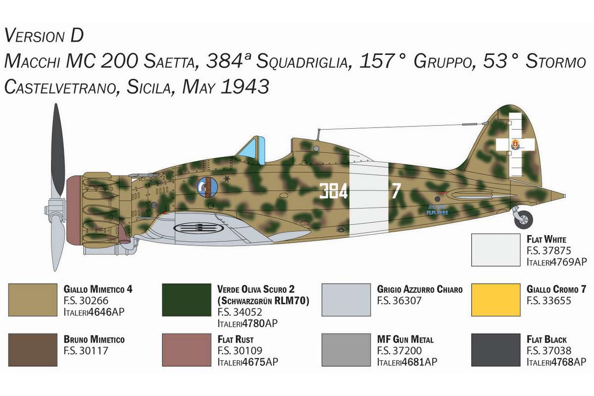 1:72 Macchi MC. 200 \'Saetta\' serie XXI-XXIII