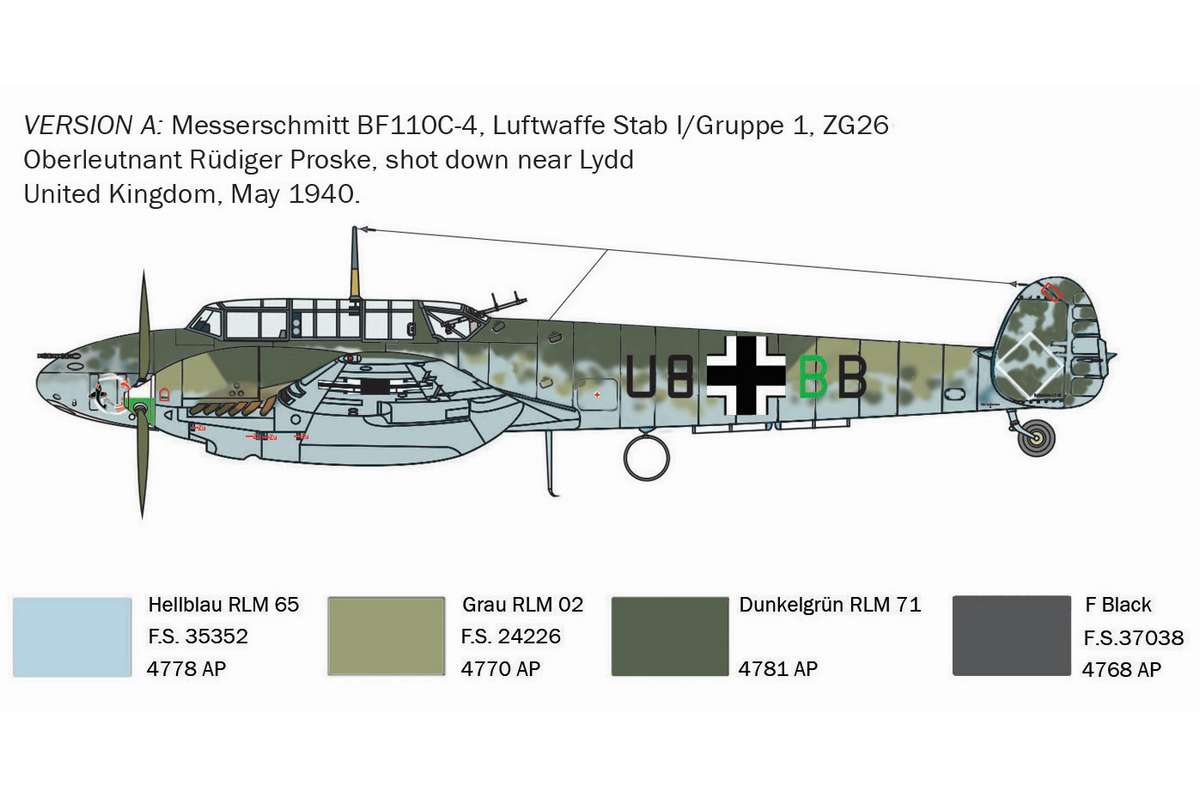 1:72 BF-110C Zerstörer