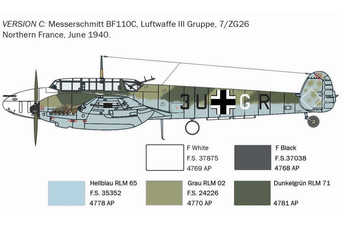 1:72 BF-110C Zerstörer