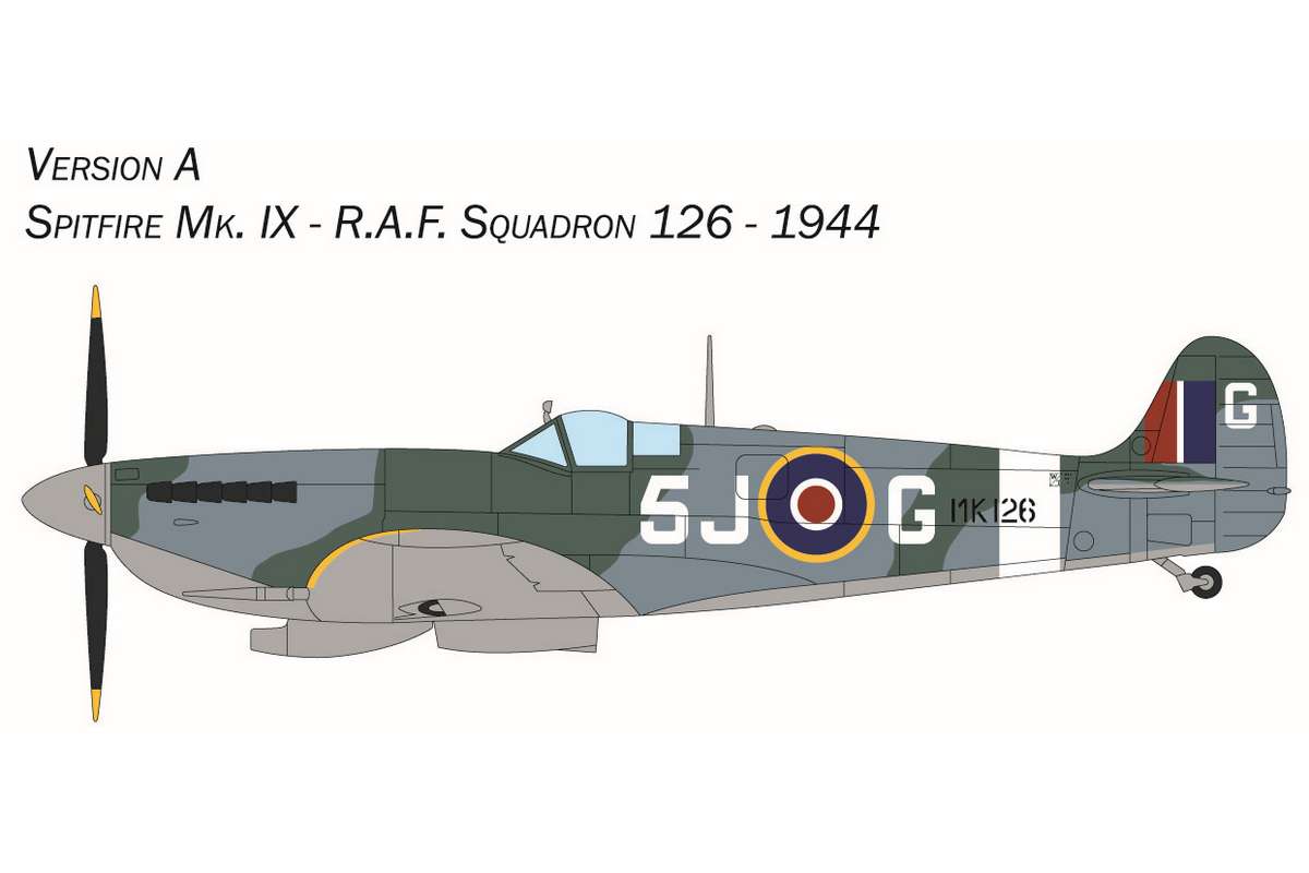 1:72 Complete modeling set Spitfire Mk. IX