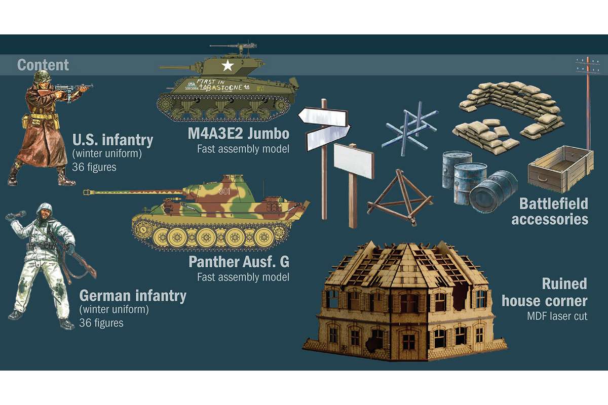 1:72 Bastonge Siege MDF Version, 80th Anniversary