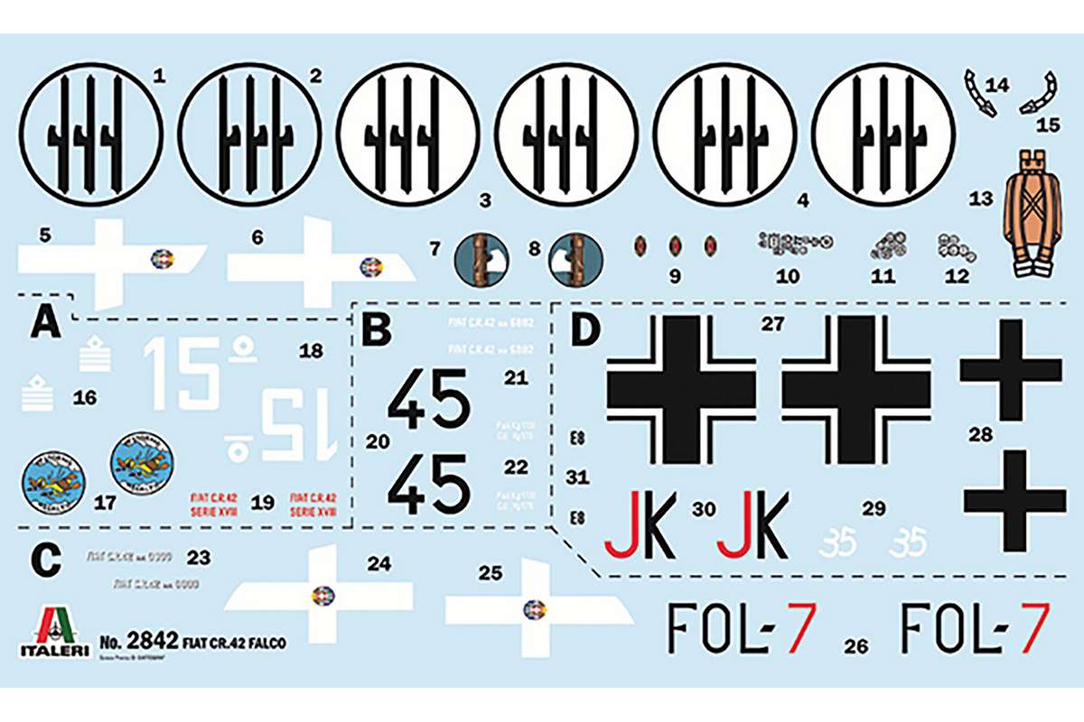 1:48 FIAT CR.42 Falco Assault/Night Fighter