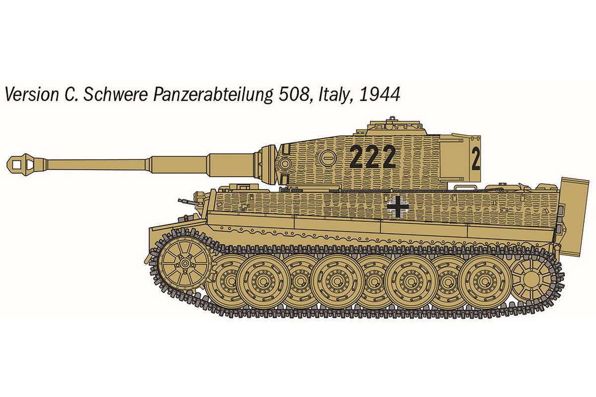 1:56 Pz. kpfw. VI Tiger I Ausf. E, starter set