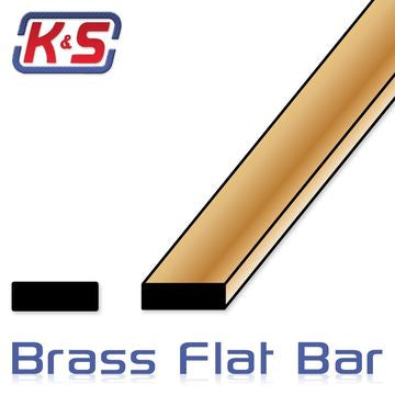 K&S 5415020 - 12 FlatBar 1/64x1/16 (2/bg x 7/bg)