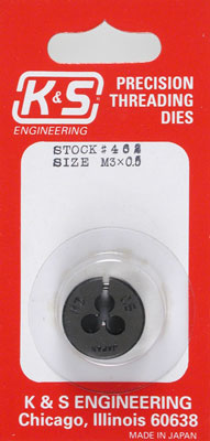 Threading Die M3 x 0.5mm*