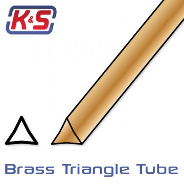 K&S 5097 - Brass Triangle Tube 6.7 x 305 mm (2)