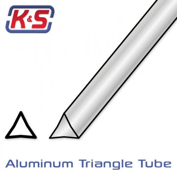 K&S 5098 - Aluminium Triangle Tube 6.7x305mm (2)