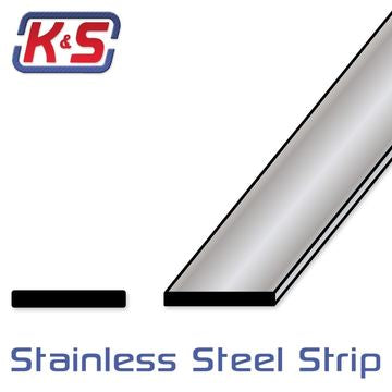 K&S 547161 - Rostfri Remsa 0.45x25.4x300mm (6)