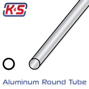 K&S 8103 - Aluminium Tube 3.97x305mm (5/32) (.014) (1)