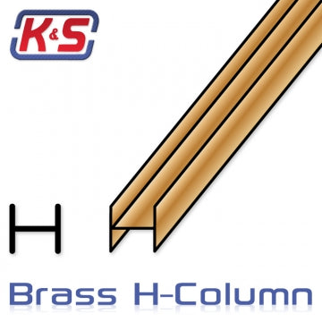 K&S 815008 - Brass H-Column 1.6x305mm (1/16) (1)