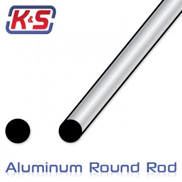 K&S 83045 - Aluminium Rod 6.35x305mm (1/4) (1)