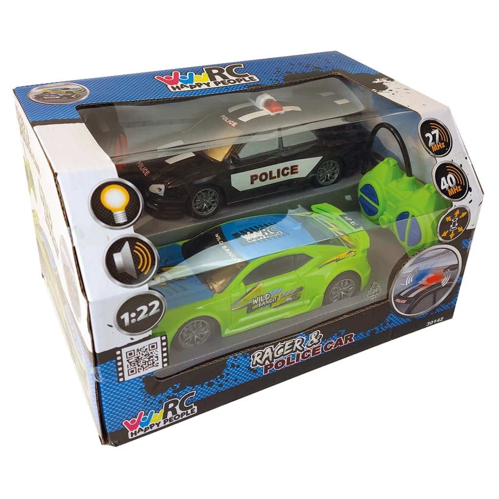 Racer & police car