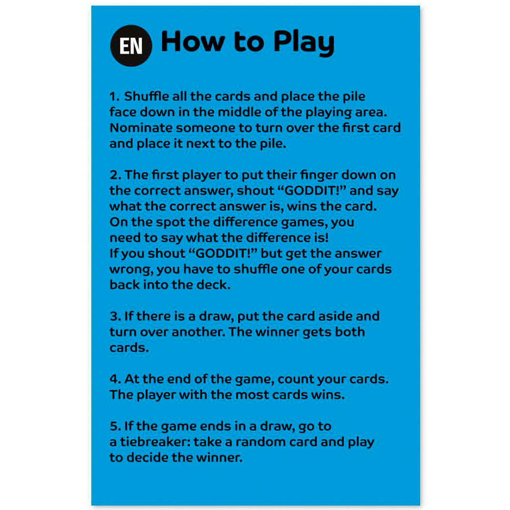 Winning Moves - Goddit! World Football Stars Top Trumps Card Game Multillingual