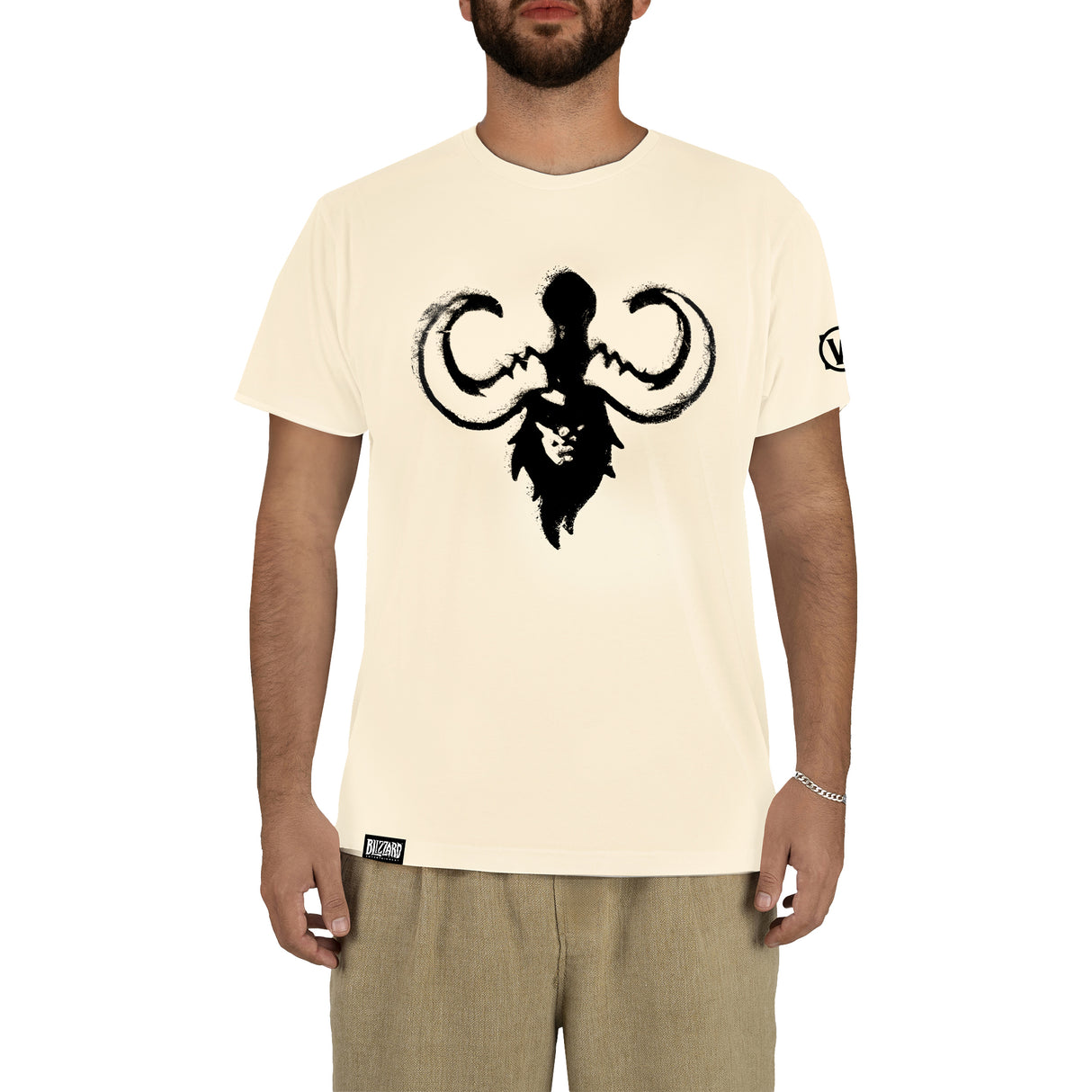 World of Warcraft Illidan t-shirt, color: cream, size: L