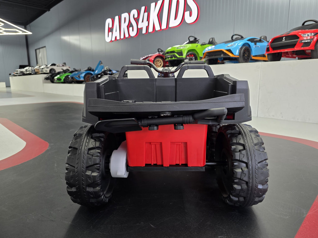 TrailBlazer 6-hjulet elektrisk børnequad 24V med ladeplatform