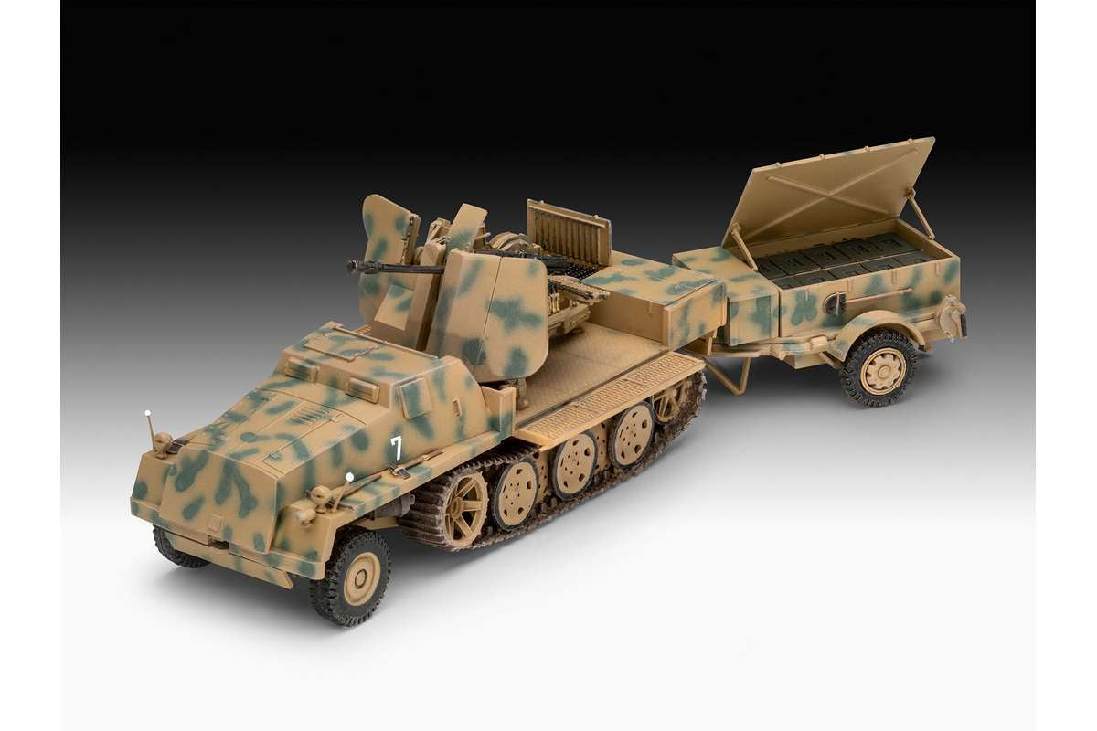 sWs with 3.7cm Flak 43 & Ammunition Trailer