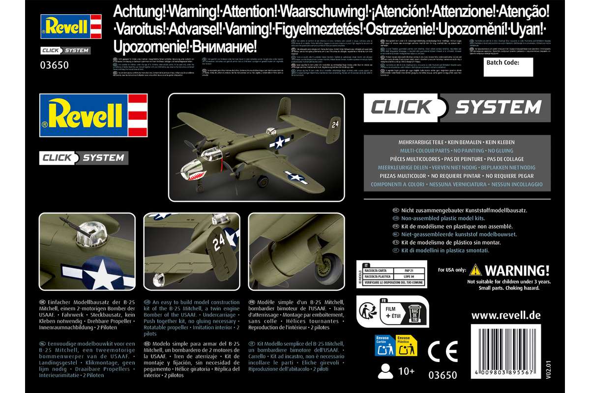 B-25 Mitchell 1:72 click system