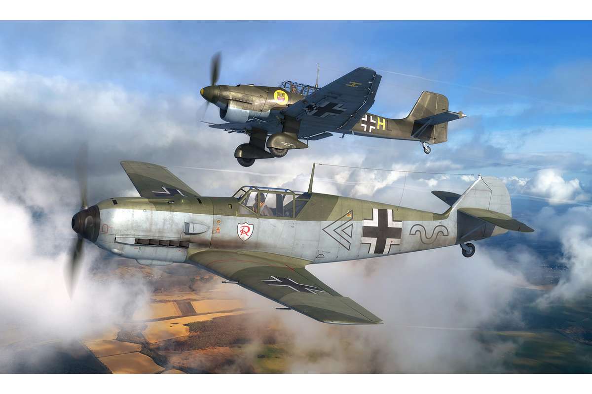 Messerschmitt Bf109E & Junkers Ju87B Stuka 1:144