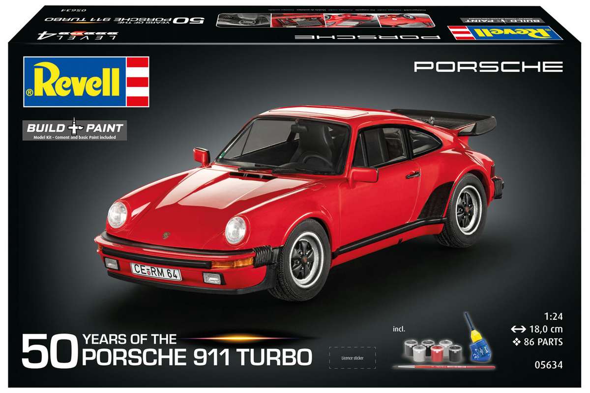 Gift Set Porsche 911 Turbo 50th Anniv. 1:24