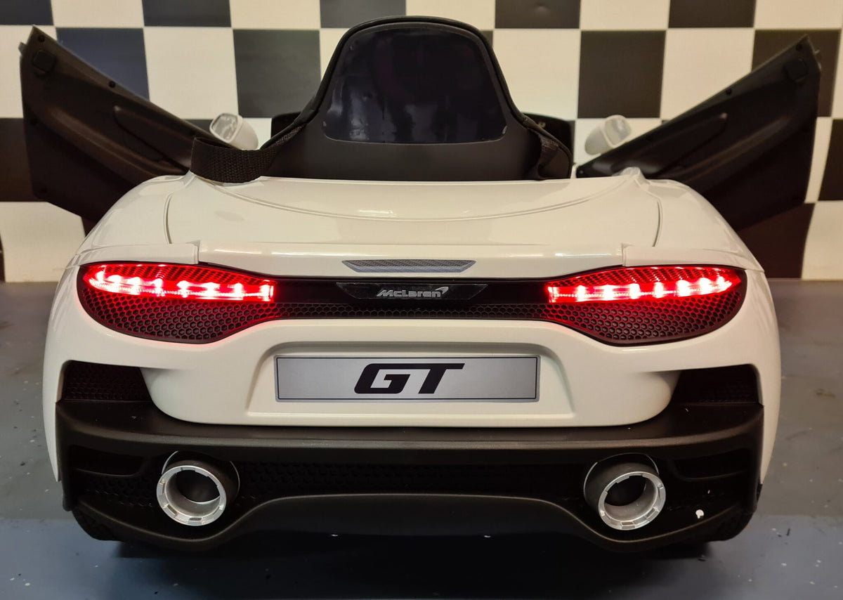 McLaren 620 GT 12V elbil för barn med fjärrkontroll – vit