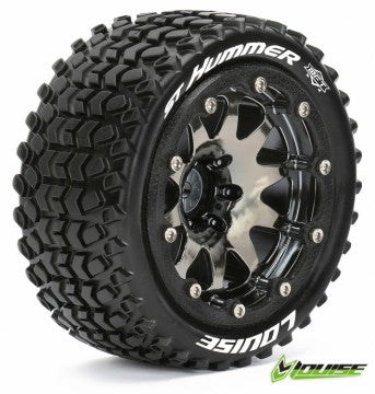 Tire & Wheel ST-HUMMER 1/10 Sv.krom Beadlock (1/2) Soft MFT