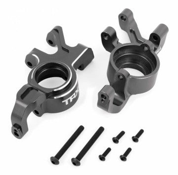 Traxxas 7836-GRAY Steering Blocks L&R (Pair) Alu Gray X-Maxx, XRT