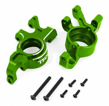 Traxxas 7836-GRN Steering Blocks L&R (Pair) Alu Green X-Maxx, XRT