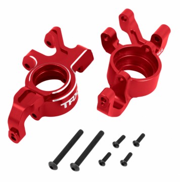 Traxxas 7836-RED Steering Blocks L&R (Pair) Alu Red X-Maxx, XRT