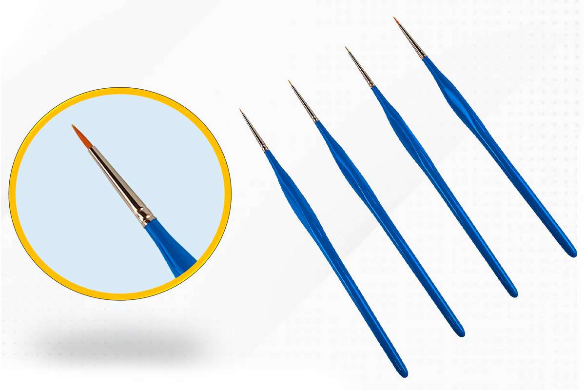 Painta proff. synth. brush set 5/0, 4/0, 3/0, 0