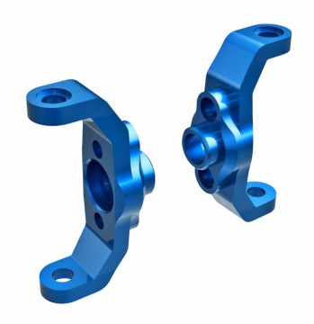 Traxxas 9733-BLUE Caster Blocks Alu Blue L+R (2) TRX-4M
