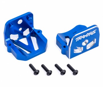 Traxxas 7760-BLUE Motor Mounts Front & Rear Set Alu Blue X-Maxx, XRT